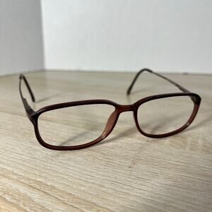 Safilo Elasta 1626 0NBK Eyeglasses Red Translucent Frames Only 55-16-140
